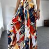 Viscose Fabric Waisted Rubber Design Pattern
