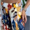 Viscose Fabric Waisted Rubber Design Pattern