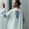 Women's Mint V Neck Authentic Blouse