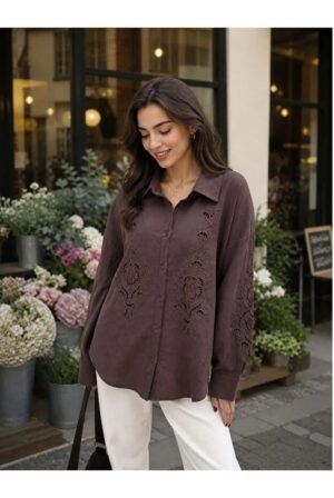 QQQ Lace Embroidered Blouse