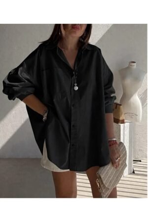QQQQ Big Single Pocket Blouse