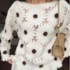 Crochet Blouse with Lace Details