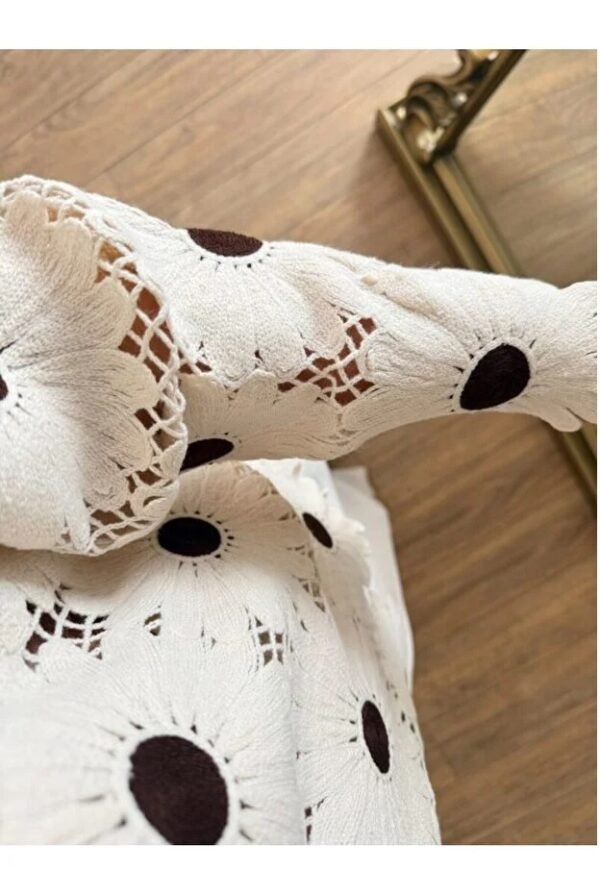 Crochet Blouse with Lace Details