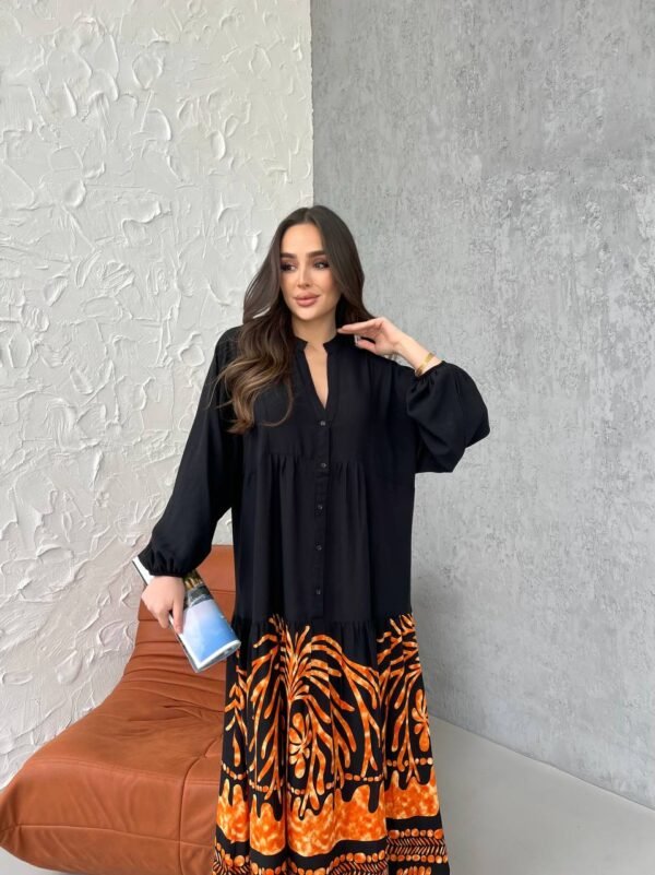 Casual Black Maxi Dress