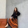 Casual Black Maxi Dress