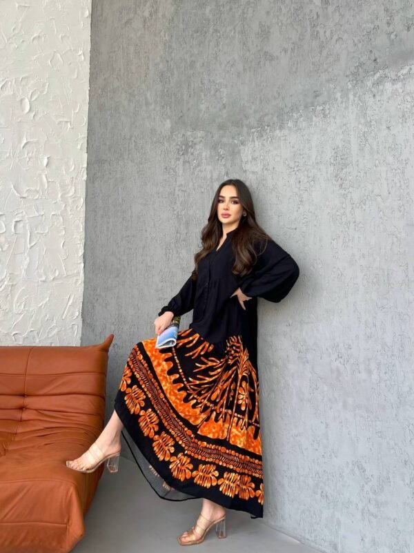 Casual Black Maxi Dress