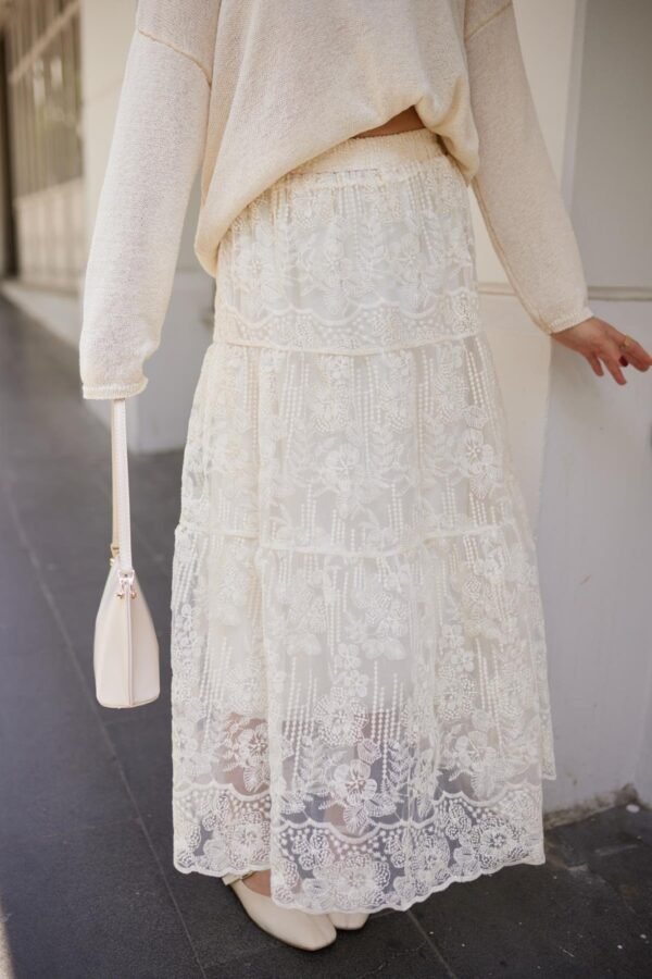 Floral Lace Maxi Skirt
