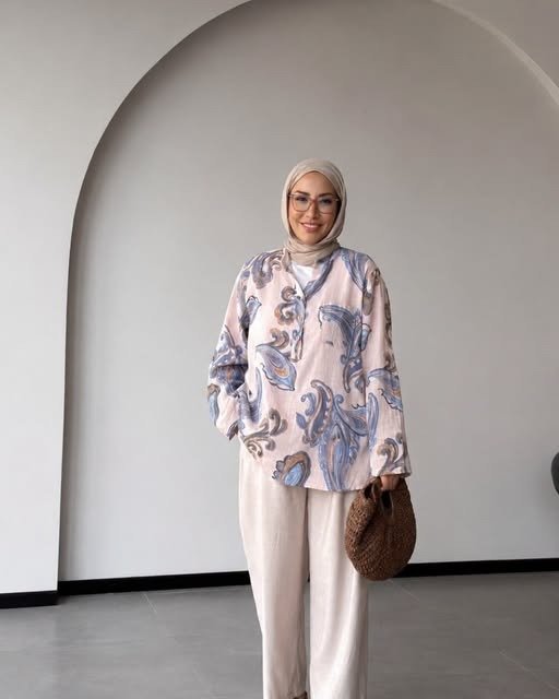 Casual Patterned Blouse