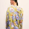 cicek-desenli-oversize-gomlek-olive-a-72c9 Floral Print Oversized Shirt