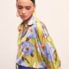 cicek-desenli-oversize-gomlek-olive-f2-41c Floral Print Oversized Shirt