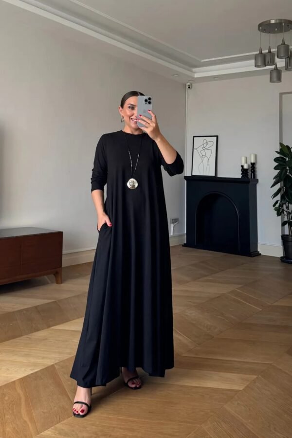 g Long Sleeves Basic Long Dress