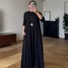 ggggg Long Sleeves Basic Long Dress