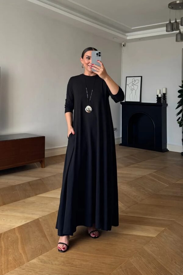 ggggggg Long Sleeves Basic Long Dress