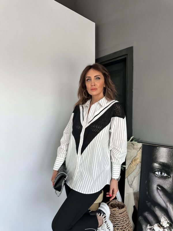 White Striped Fisto Shirt
