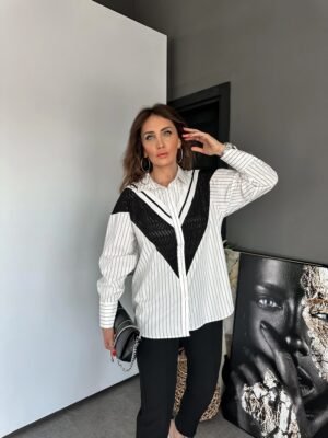 White Striped Fisto Shirt