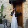 White Eyelet Embroidered Tiered Maxi Skirt
