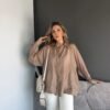 BIG BUTTON OVERSIZED SHIRT